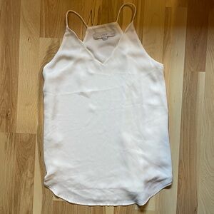 LOFT Cream Camisole Top with Thin Straps
